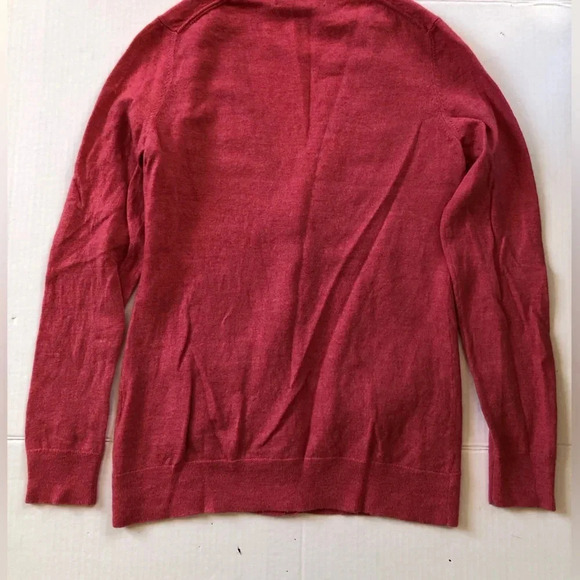 Coral Superfine Merino Wool Cardigan - Picture 4 of 8